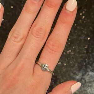 James Avery Petite Signet “R” Initial Ring